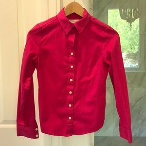 Non-iron fitted banana republic button-down shirt